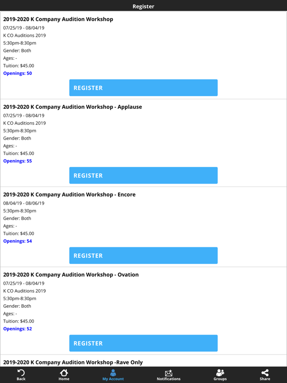 Kristi's Academy of Dance iPad screenshot 6 - Sports app