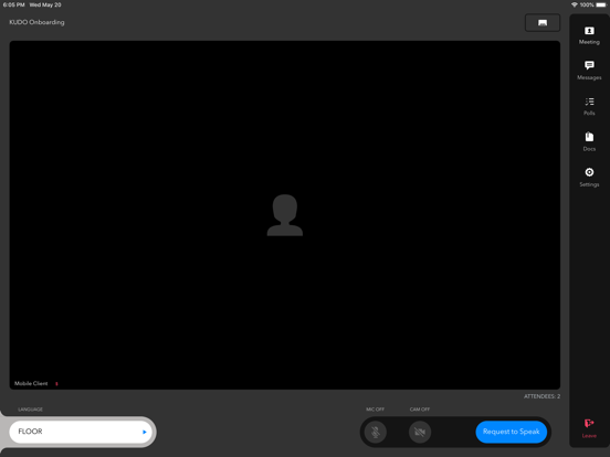 KUDO Live iPad screenshot 6 - Business app