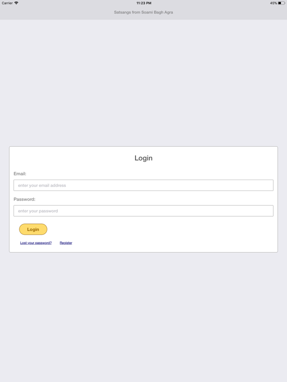 Soamibagh Satsang iPad screenshot 1 - Music app