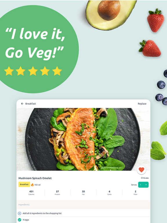 Screenshot #6 pour Vegetarian Meal Plan & Recipes