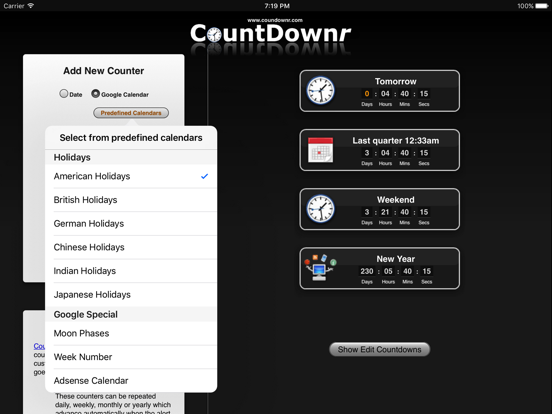 Screenshot #6 pour CountDownr