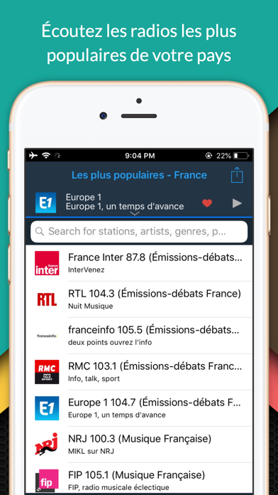 oiRadio France - Live radio Screenshot