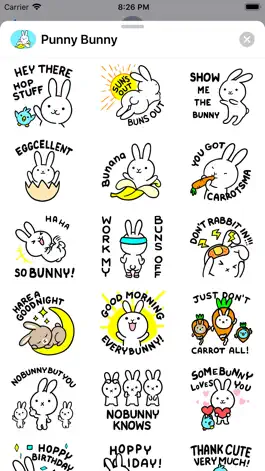 Game screenshot # Punny Bunny Animated Sticker hack