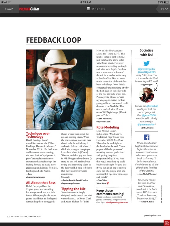 Screenshot #5 pour Premier Guitar Magazine