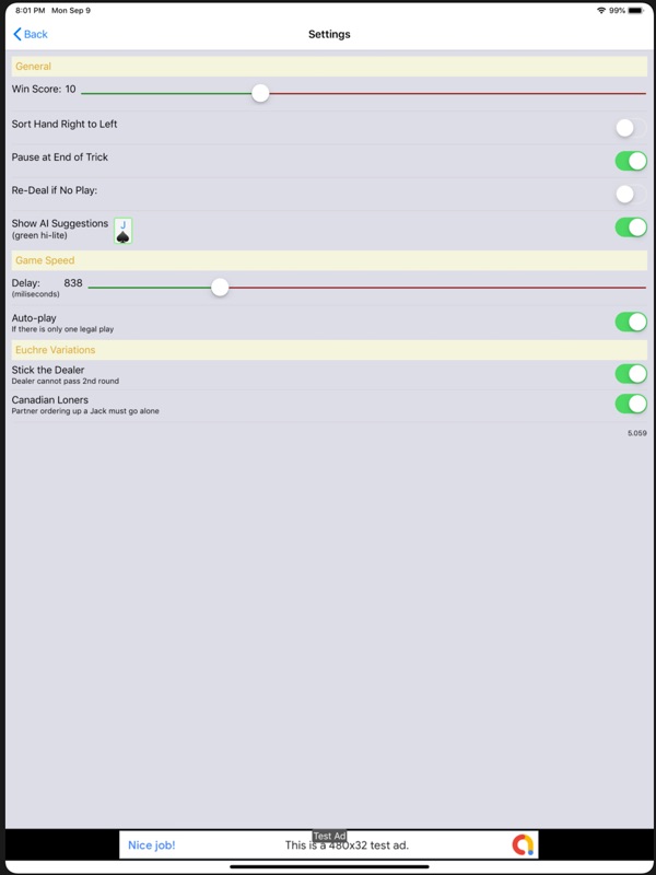K9 Euchre screenshot 12