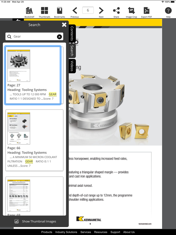 Kennametal Catalogs iPad screenshot 5 - Business app