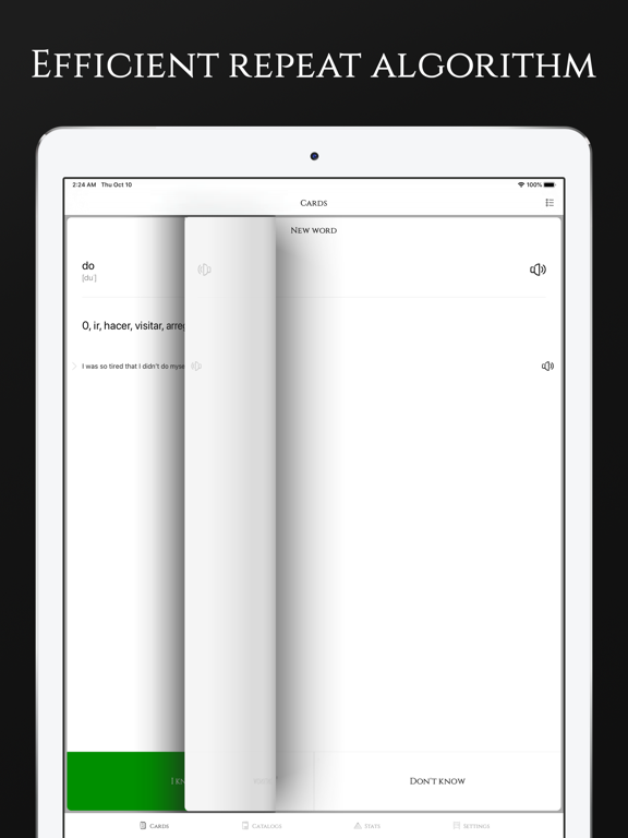 Annunaki - English flashcards iPad screenshot 4 - Education app