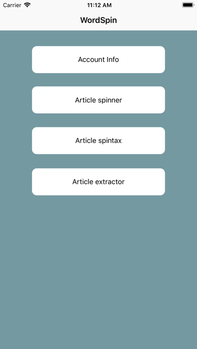 WordSpin ME app screenshot