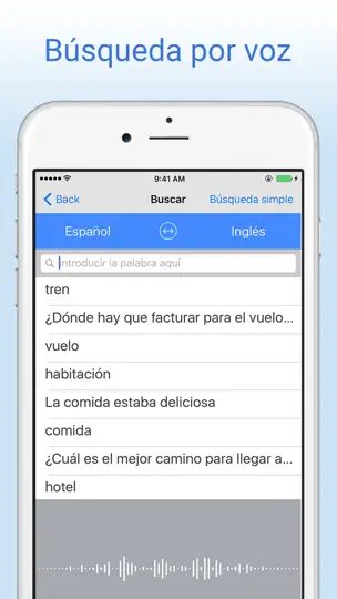 Captura de pantalla de Diccionario Español-Inglés. en iPhone 2
