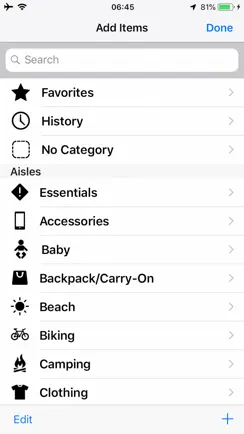 Travel Packing List iPhone image 3