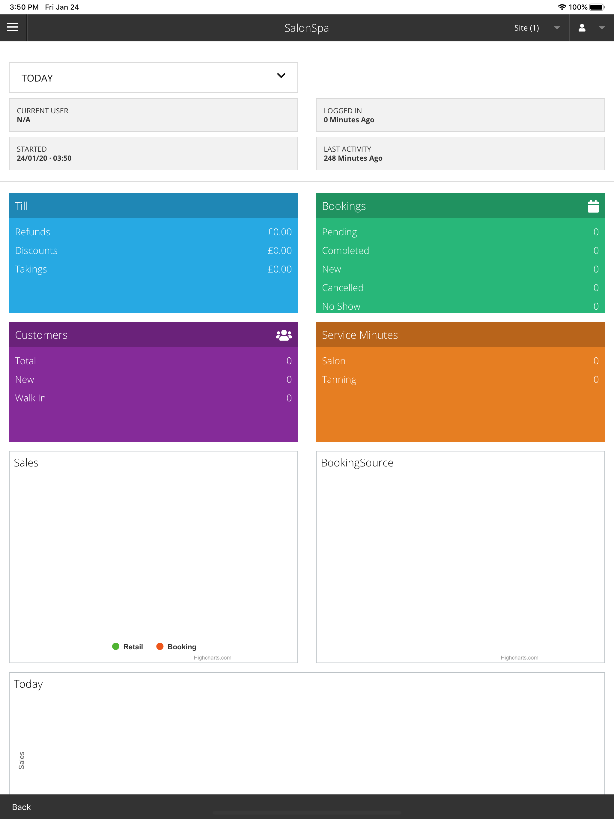 SalonTracker - SiteView