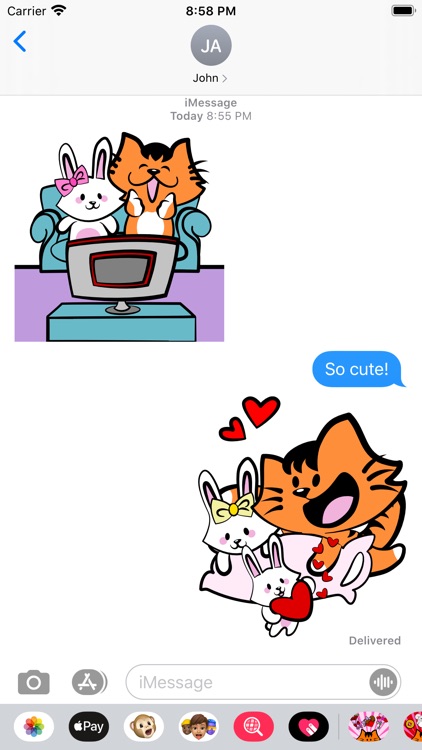 Kikimoji Sweet Valentine screenshot-4