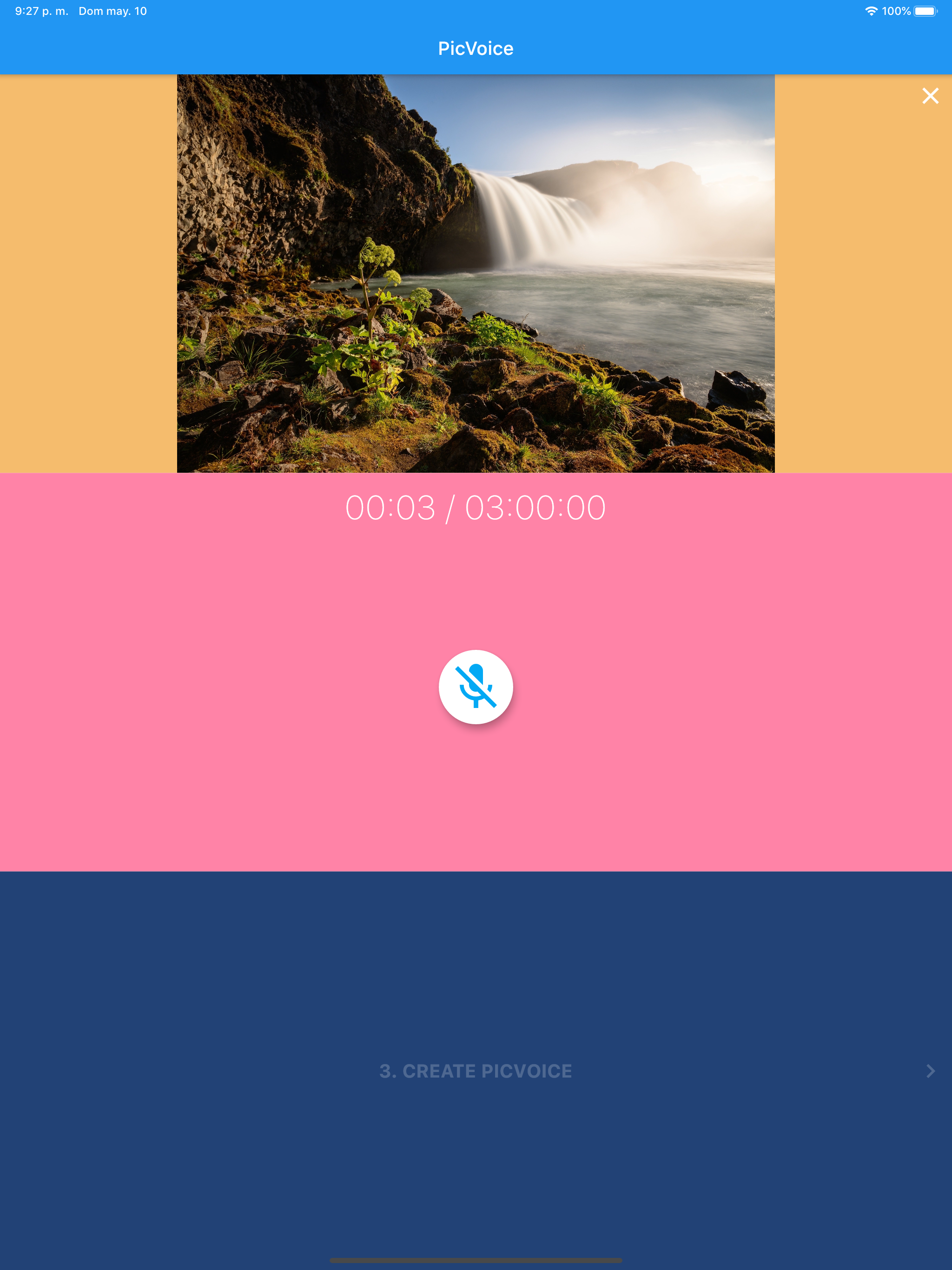 PicVoice: Pictures with voice!