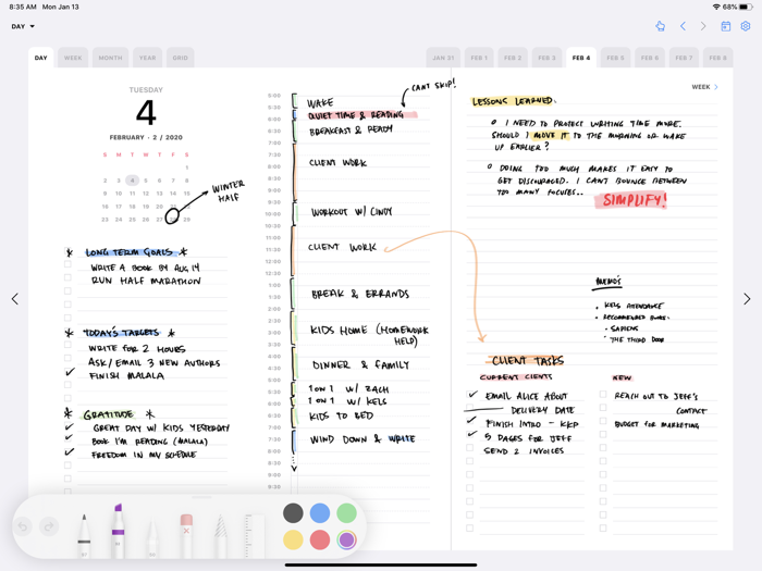 Pencil Planner and Draw Calendar