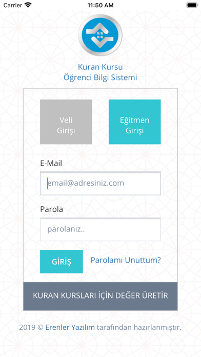e-Kurankursu Öğrenci Bilgi Sis app screenshot