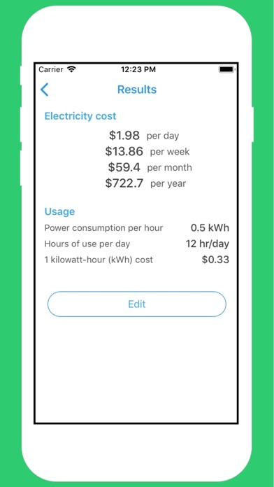 Electricity Bill Calculator $ screenshot 4