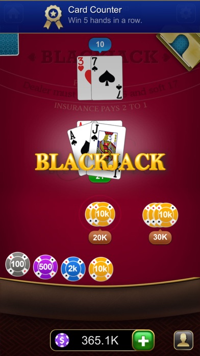 Screenshot #3 pour Blackjack Classic - Card Game