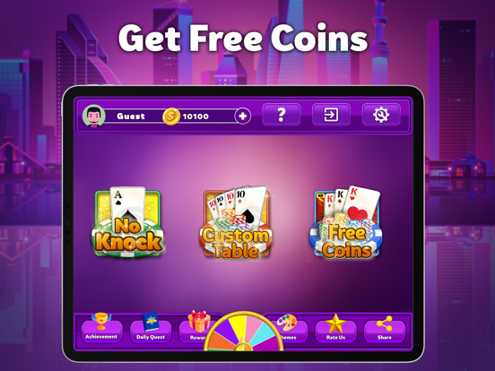 Tonk - Rummy Game iPad screenshot