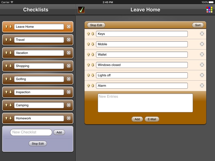 Checklists XL