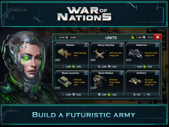 War of Nations: PvP Conflict iPad app afbeelding 1