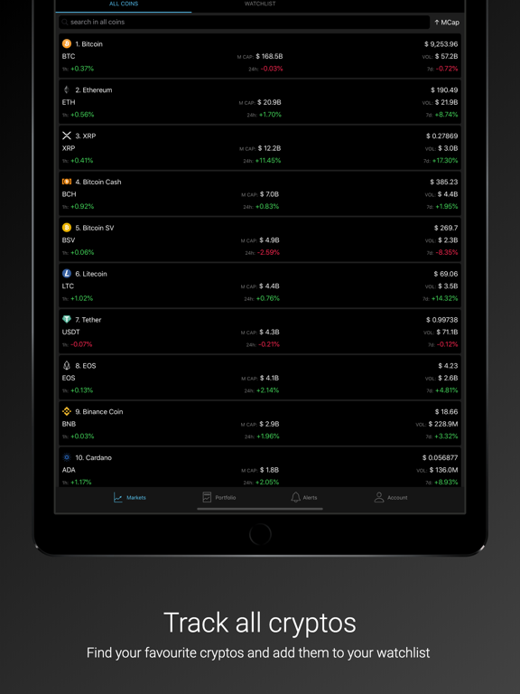 Screenshot #4 pour Coincrypt - Crypto Tracker
