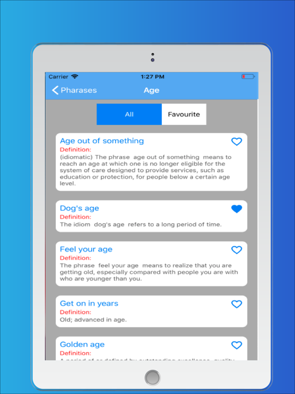 English Idioms & Phrases iPad screenshot