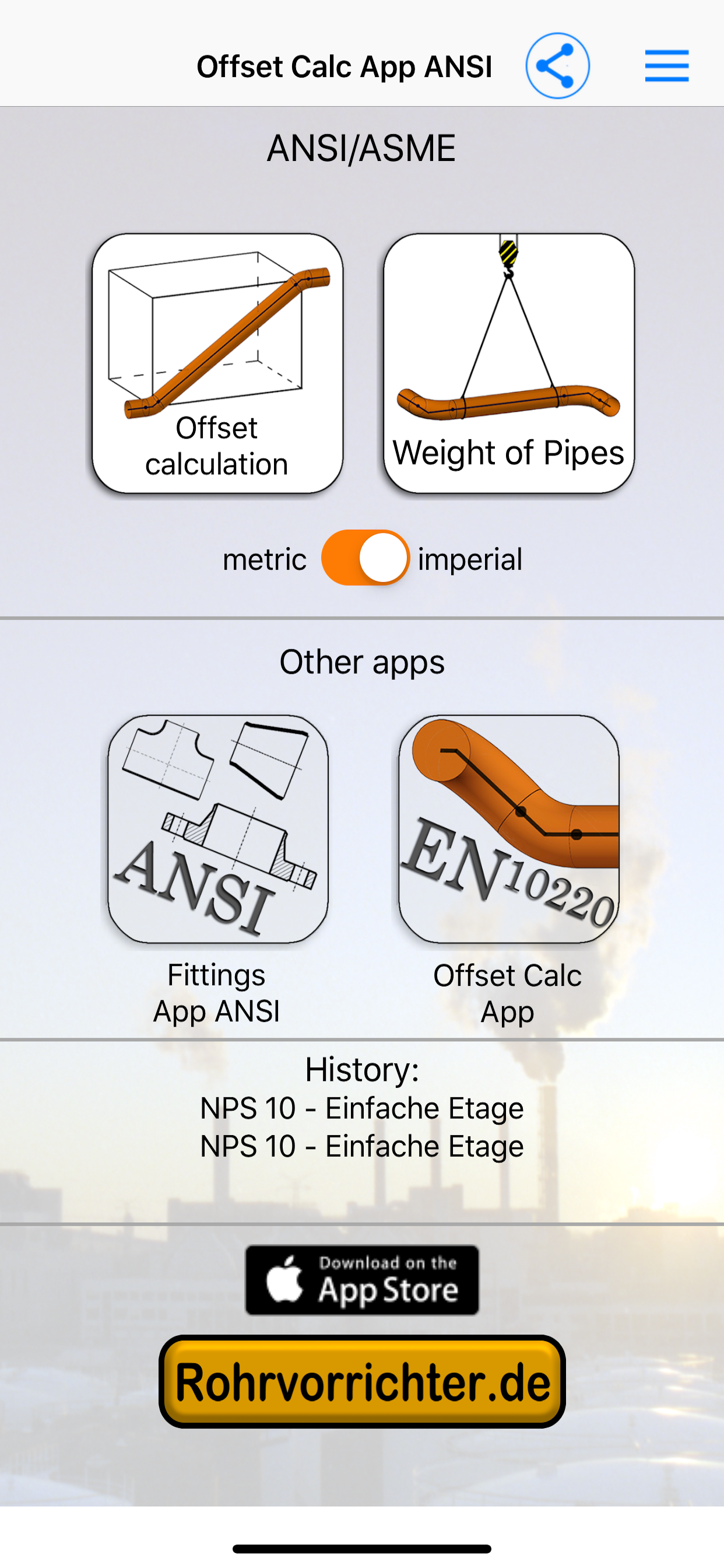 Offset Calc App ANSI