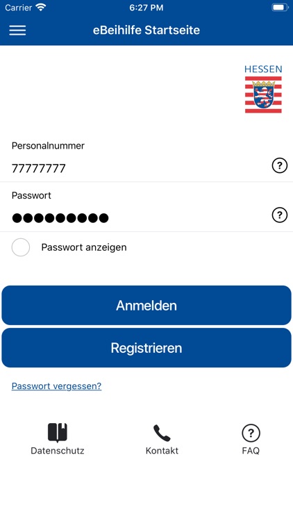 eBeihilfe - App - HE