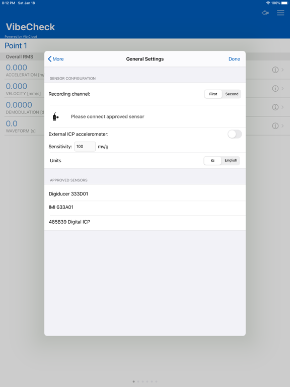 VibeCheck iPad screenshot 2 - Productivity app