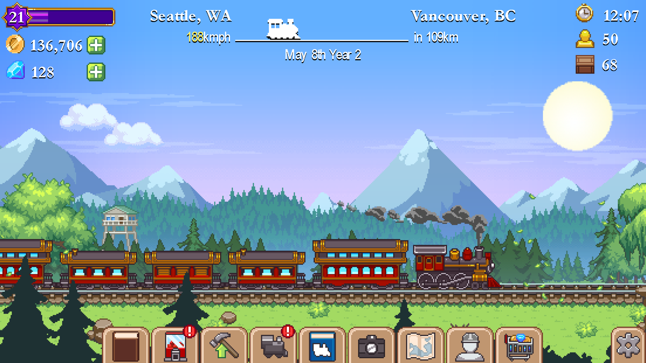 Tiny Rails iOS Mod IPA screenshot 2 - iOS game interface