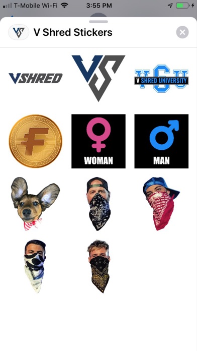V Shred Stickersのおすすめ画像3