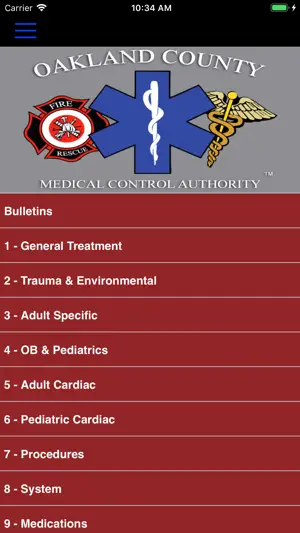 OCMCA Protocols screenshot 2