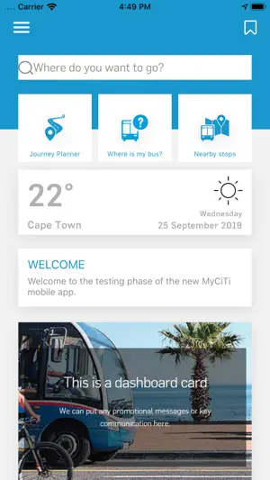 MyCiTi screenshot 2