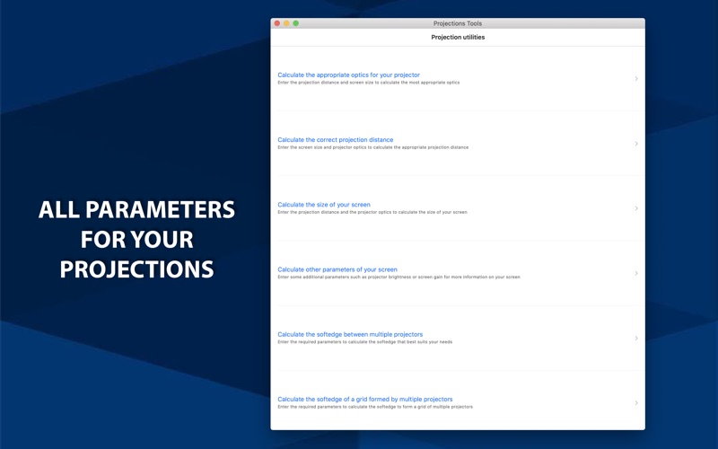 Screenshot #1 pour Projections Tools