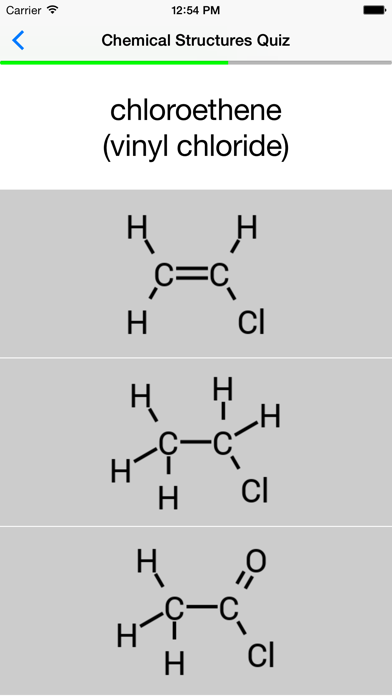Chemical Structures Quiz screenshot 2