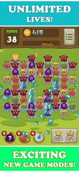 Game screenshot Funny Monsters puzzle Match 3 apk