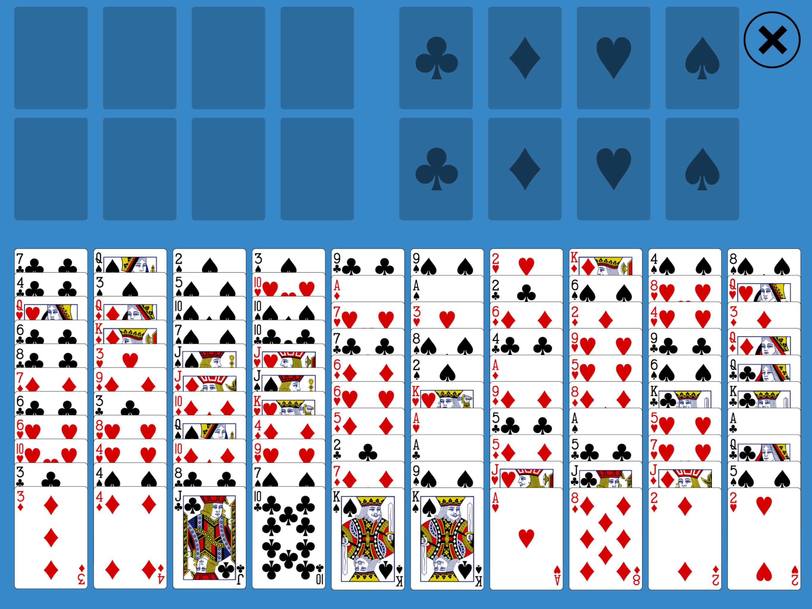 Solitaire FreeCell Two Decks
