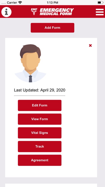 EMF - Emergency Medical Form