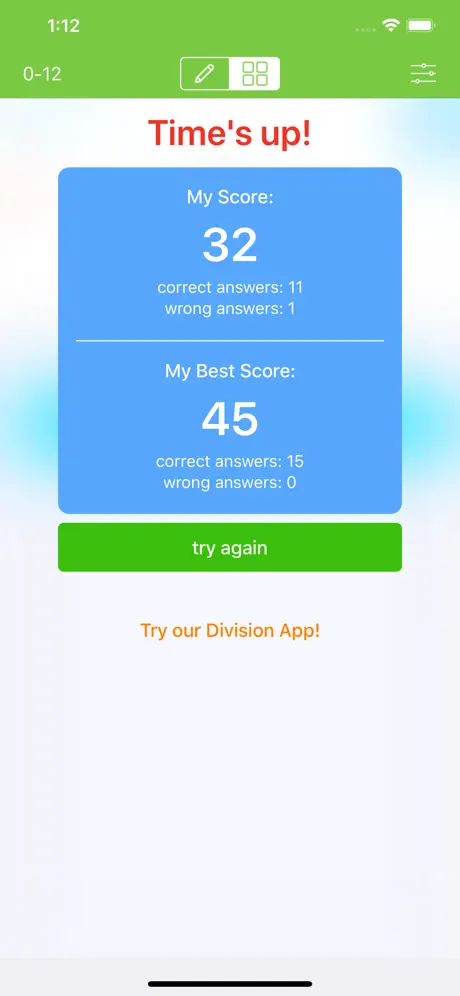 Times Tables - Flash Quiz