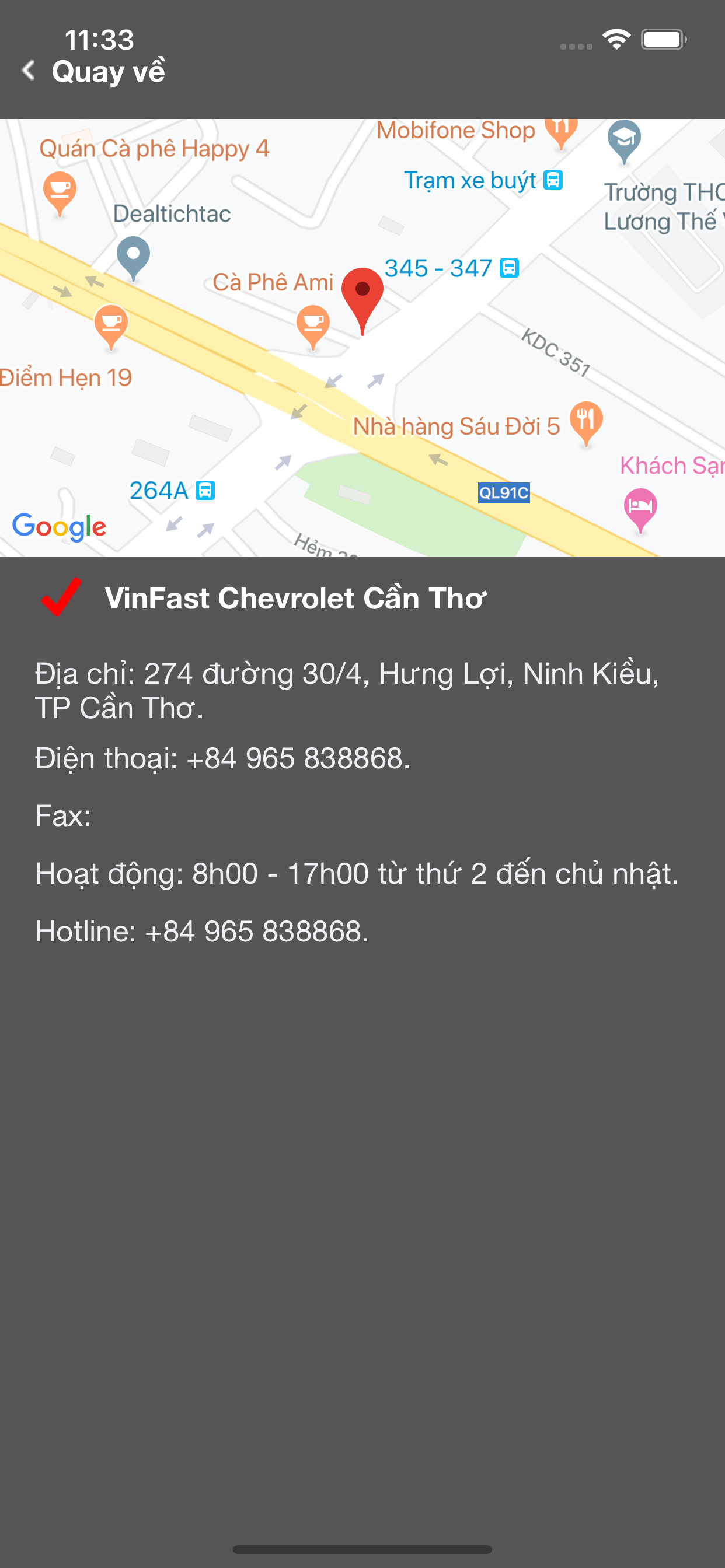 VinFast Chevrolet Cần Thơ