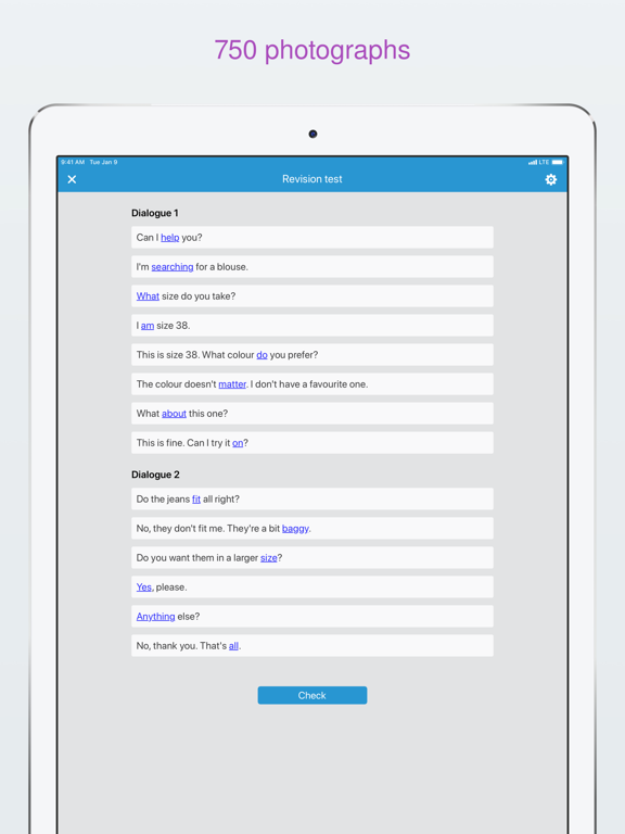 Basic English conversation iPad screenshot 7 - Education app