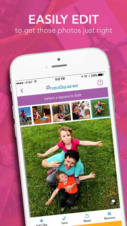 PhotoSquared photo wall tiles