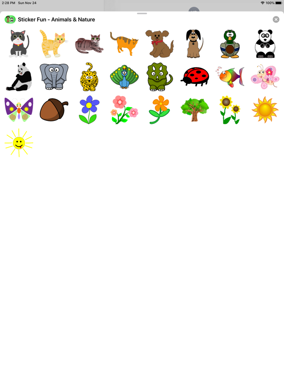 Screenshot #5 pour Sticker Fun - Animals & Nature