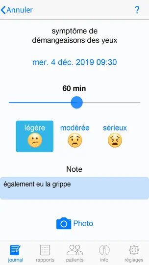 Capture d'écran de FoodSQCare sur iPhone 4