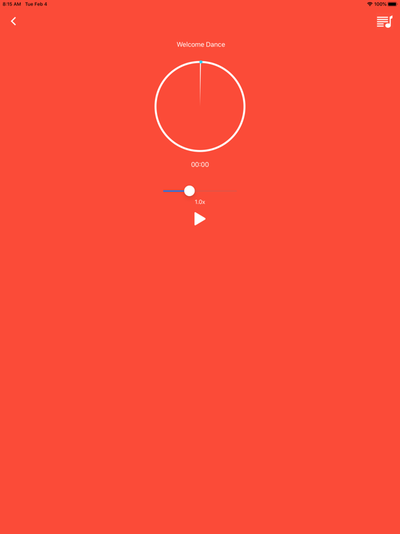 Balletrax iPad screenshot 4 - Music app