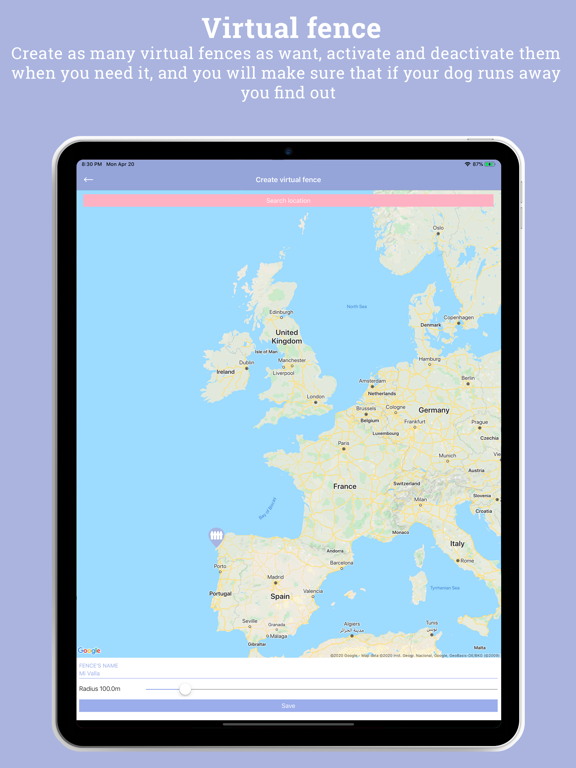 GPS Haciendo el galgo iPad screenshot
