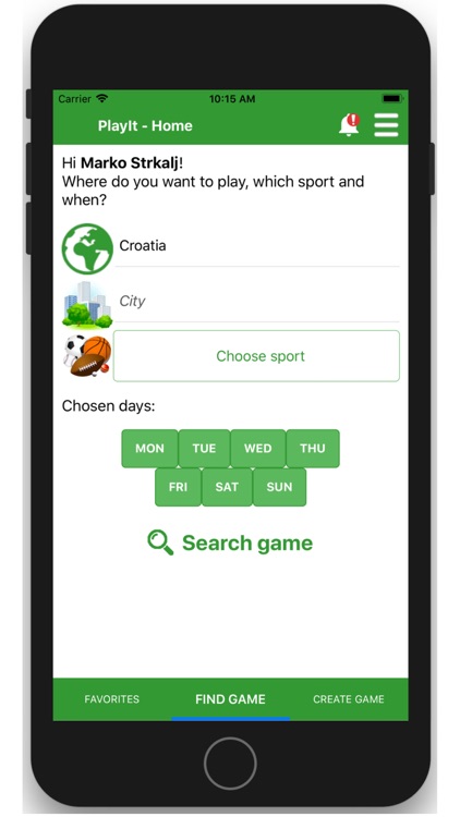 PlayIt - Sport Events