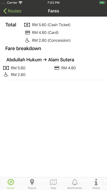 Rapidly - LRT / MRT route fare