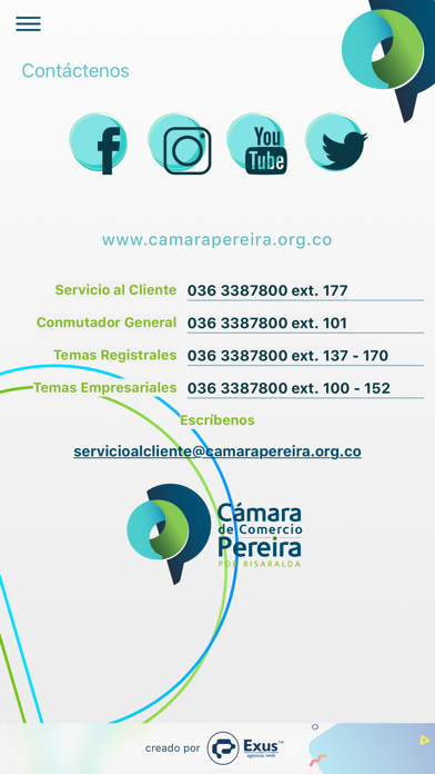 Cámara de Comercio de Pereira Screenshot