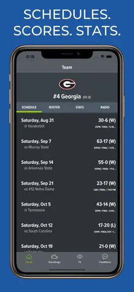 Game screenshot Georgia Football Schedules mod apk